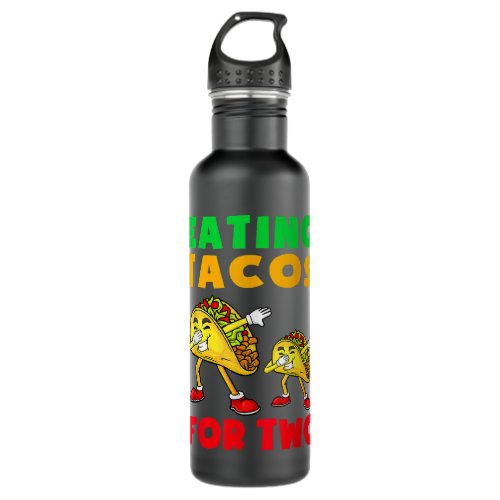 Two Mom To be Pregnancy Cinco De Mayo  Stainless Steel Water Bottle