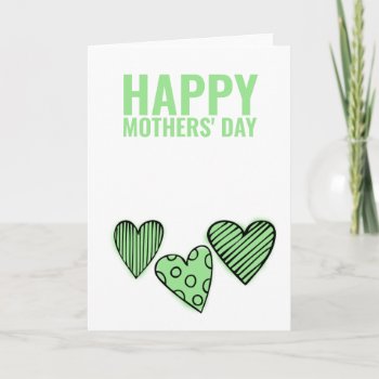 Two Moms Happy Gay Mothers Day Green Card by Neurotic_Designs at Zazzle