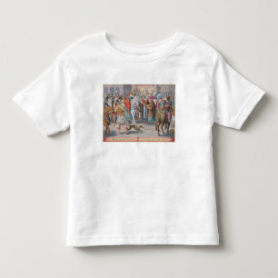 Two Monks Present Silkworms Smuggled from China to Toddler T-shirt