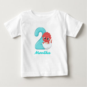 Two Months cute dinosaur Baby T-Shirt