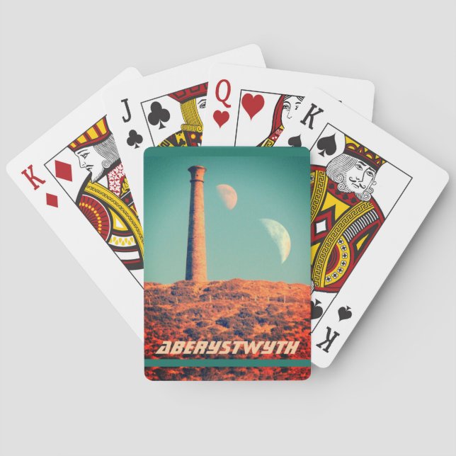 Two Moons and a Tower: Aberystwyth Poker Cards (Back)