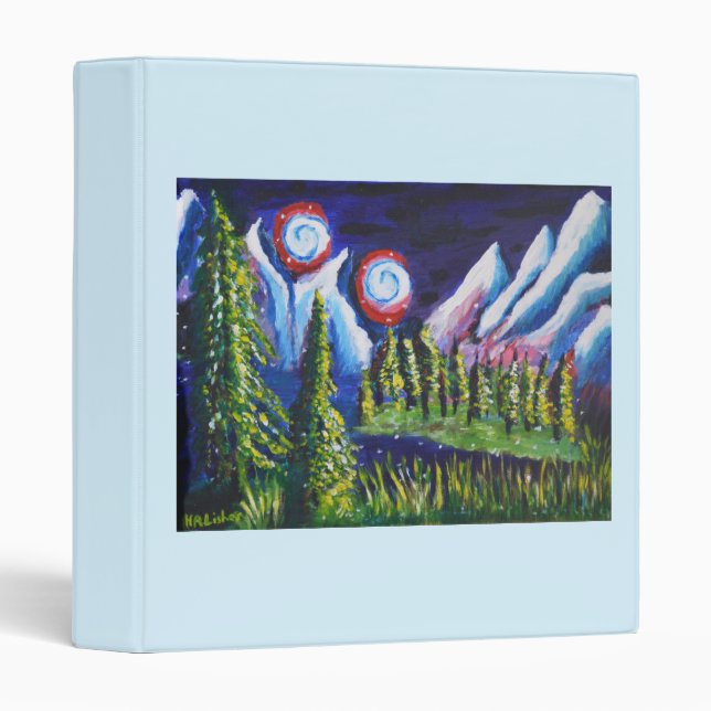 Two moons art 3 ring binder (Front/Spine)