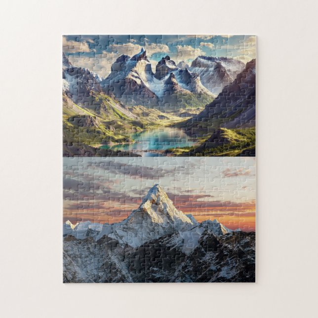 Two Mountains Puzzles (Vertical)