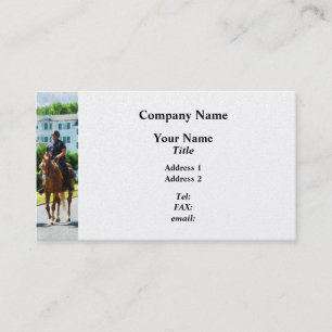 Two Mounted Police - Platinum Finish Business Card