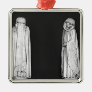Two Mourners Metal Ornament