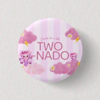 Two-Nado birthday, 2nd birthday party, tornado Button