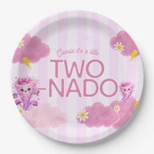 Two-Nado birthday, 2nd birthday party, tornado Paper Plates