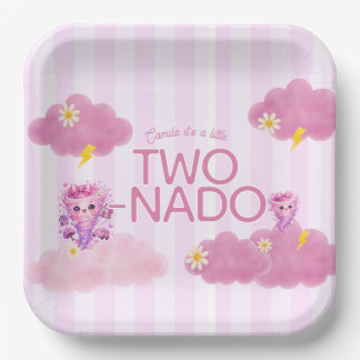Two-Nado birthday, 2nd birthday party, tornado Paper Plates