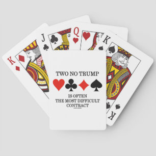 Two No Trump Is Often The Most Difficult Contract Poker Cards