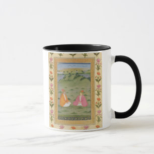 Two nobles seated in a landscape, from the Small C Mug