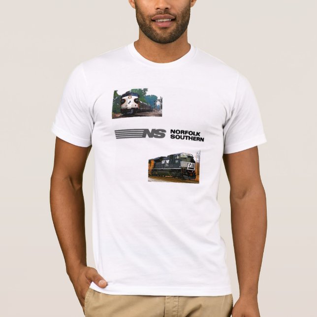 Two Norfolk Southern Locomotives T-Shirt (Front)