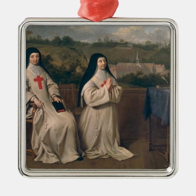 Two Nuns Metal Ornament (Front)