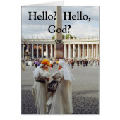 Two Nuns talk 2 God Again Card (Front)