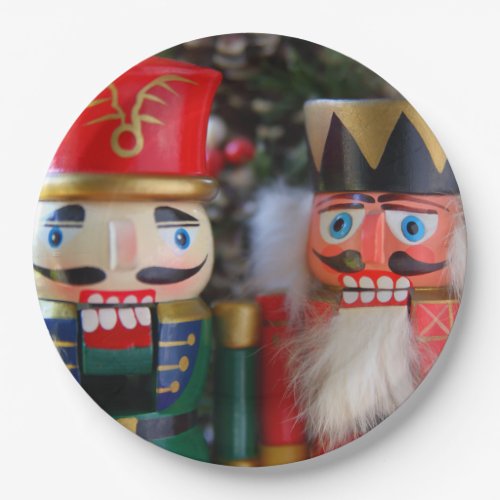 Two nutcrackers paper plates