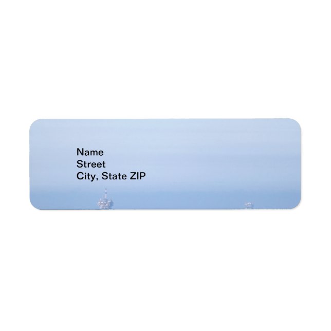 Two Oil Rigs Label (Front)