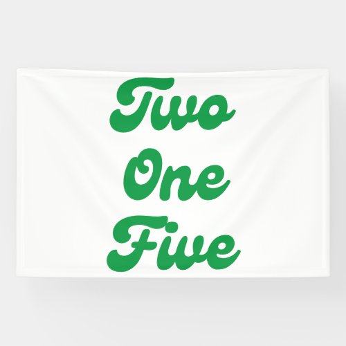 Two One Five Philly Area Code Banner