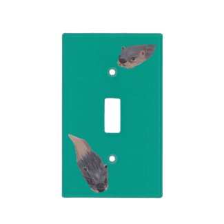 Two Otters Swimming Light Switch Cover