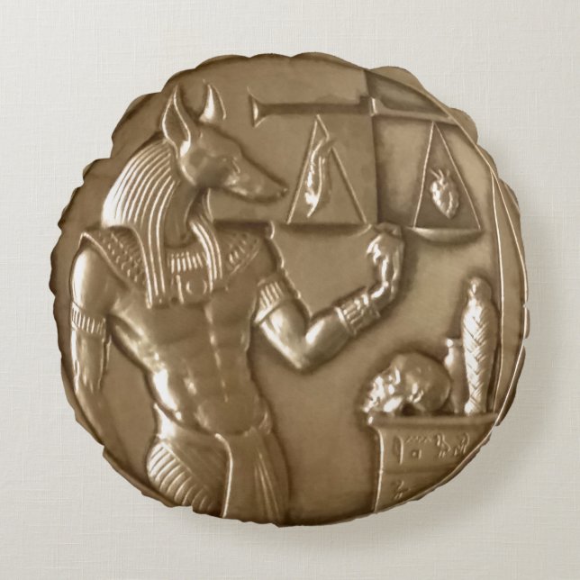Two Ounce .999 Fine Silver Egyptian Coin Round Pillow (Front)