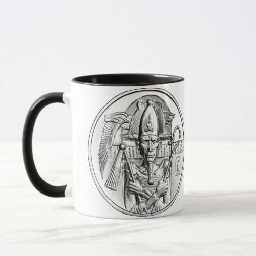 Two Ounce Egyptian God Osiris Silver Round Mug