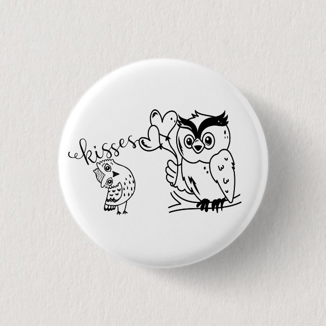 Two Owl  Button (Front)