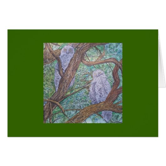 two owls cards (Front Horizontal)