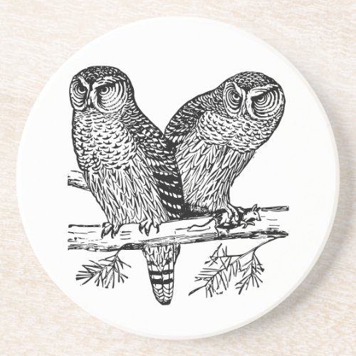 Two Owls Coaster