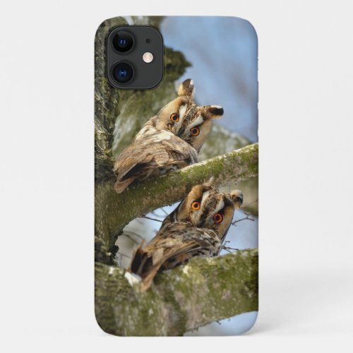 Two Owls in the Woods birds wildlife Case_Mate i iPhone 11 Case