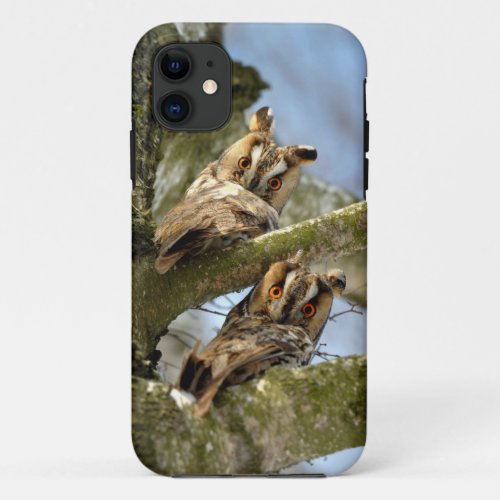 Two Owls in the Woods birds wildlife Case_Mate i iPhone 11 Case