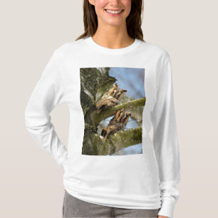 Two Owls in the Woods, birds, wildlife T-Shirt