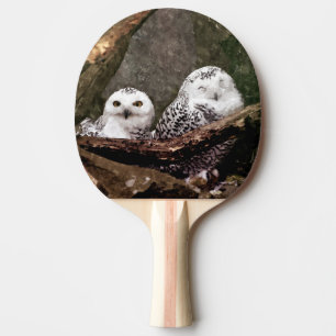 Two Owls Ping Pong Paddle