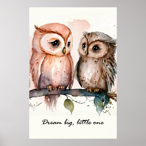 Two owls poster
