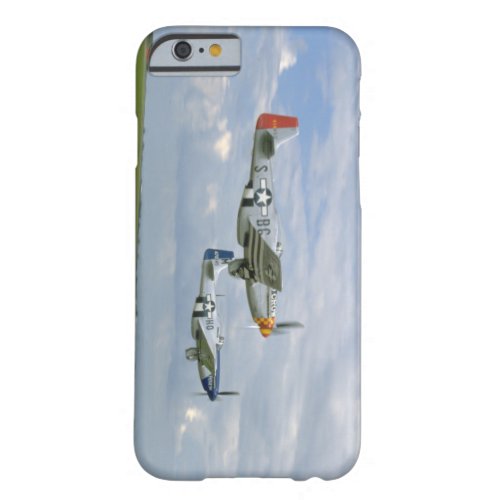 Two P51 Mustangs Flying By_WWII Planes Barely There iPhone 6 Case