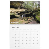 Two-Page, Large Calendar - Hocking Hills 2016 (Mar 2025)