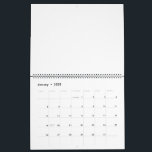 Two Page LargeCalendar, White Calendar<br><div class="desc">Create your own white personalizable,  minimalist style which can be easily updated with your Photo and text. If you need any help personalizing this product,  please contact me using the message button below and I will be happy to help.</div>