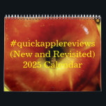 Two Page MediumCalendar, White Calendar<br><div class="desc">This is the first ever #quickapplereviews Calendar and it is for the year 2025. Each month is an *all new* apple photo with a quick review. Some are apples I have never reviewed before while others are revisited. All of the profit made from the purchase of this calendar is going...</div>