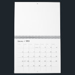 Two Page MediumCalendar, White Calendar<br><div class="desc">Create Your Own white solid Custom Supplies,  minimalist style which can be easily updated with your Photo and text. If you need any help personalizing this product,  please contact me using the message button below and I will be happy to help.</div>