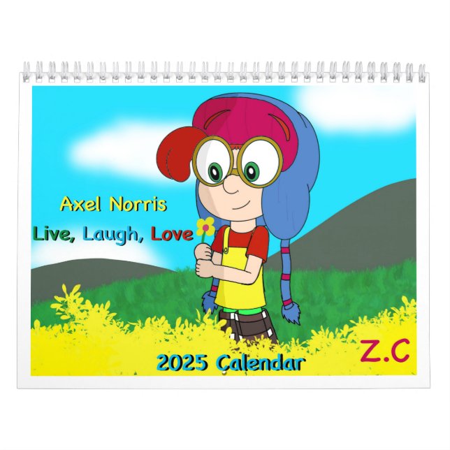 Two Page MediumCalendar, White Calendar (Cover)