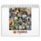 Two Page, Small, White Calendar