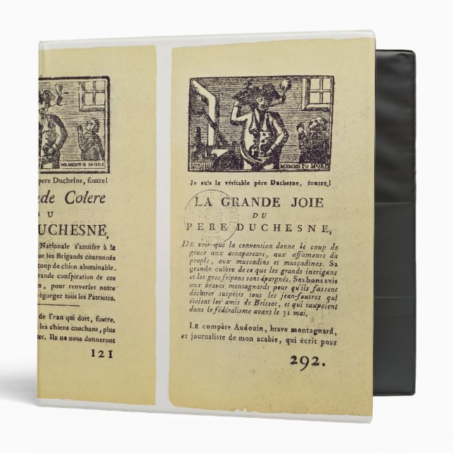 Two pages from 'La Grande Colere de Pere Binder (Front/Inside)