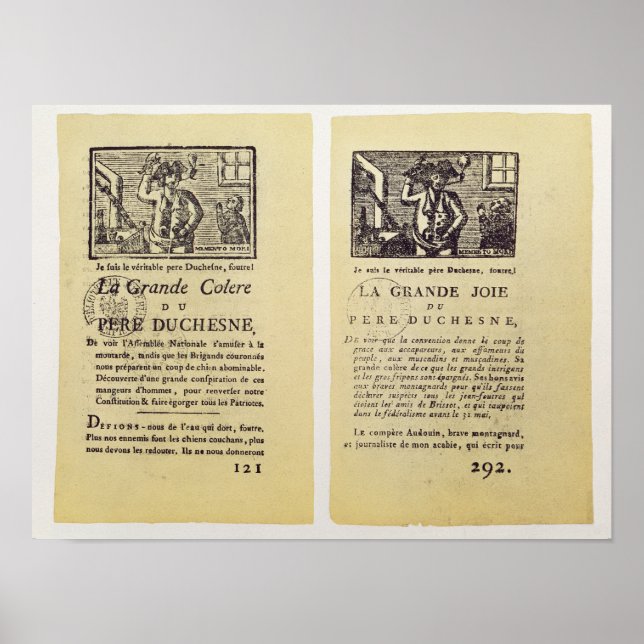 Two pages from 'La Grande Colere de Pere Poster (Front)