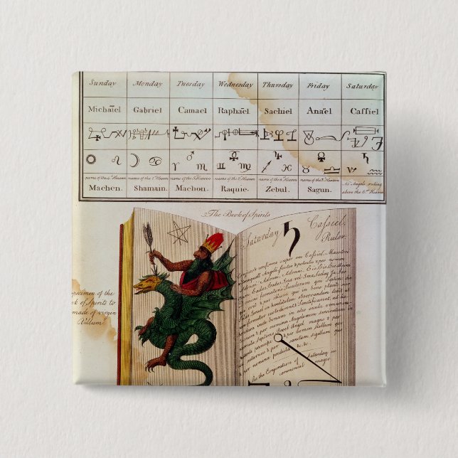 Two pages from 'The Magus' Button (Front)