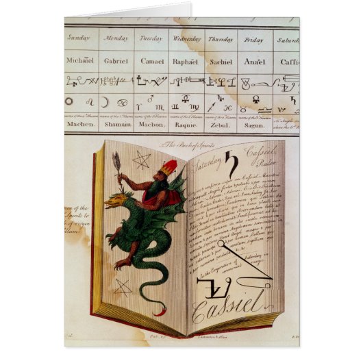Two pages from 'The Magus' Cards (Front)