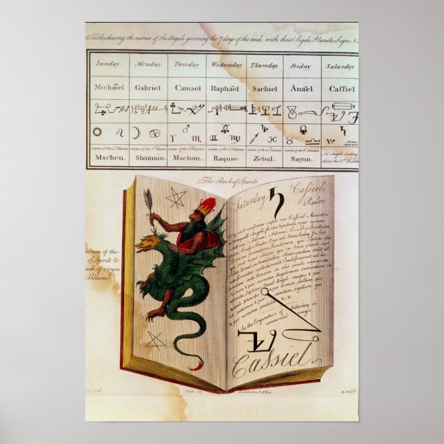 Two pages from 'The Magus' Poster (Front)