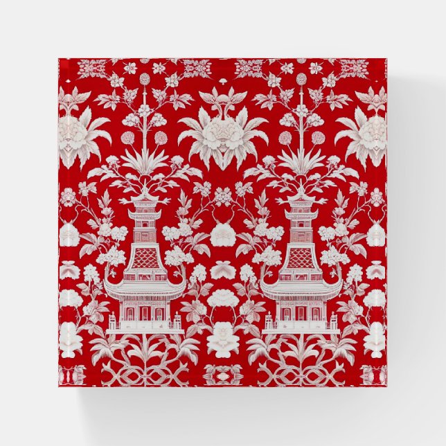 TWO PAGODAS PAPERWEIGHT (Front)