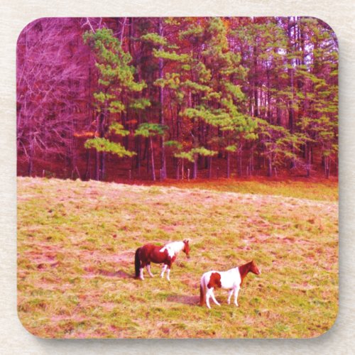 Two Painted Horses Coaster