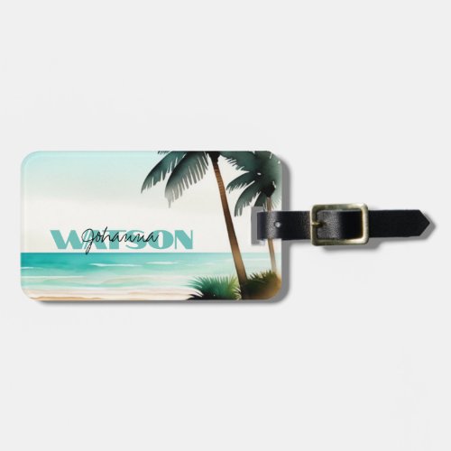 Two Palms Luggage Tag