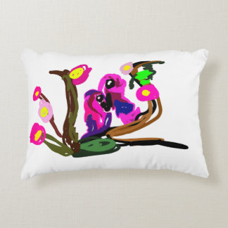 Two parrots live  accent pillow
