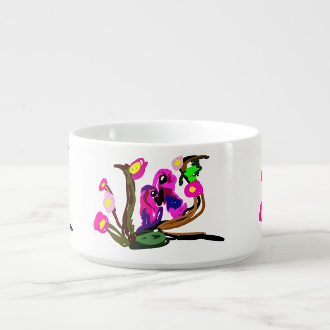 Two parrots live  bowl (Center)