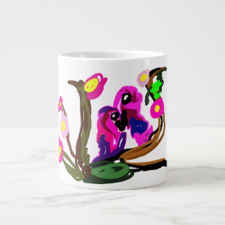 Two parrots live  giant coffee mug