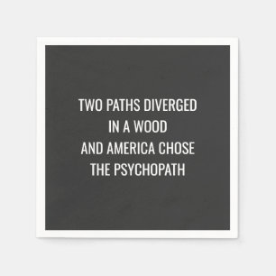 TWO PATHS DIVERGED NAPKINS